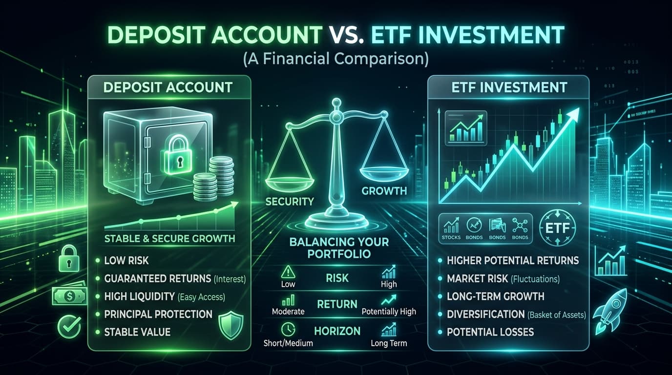 Conto Deposito vs ETF Monetari/Azionari: Dove Mettere i Risparmi nel 2026
