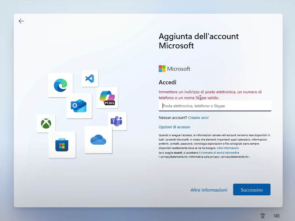 Procedura di Bypass Schermata Microsoft (Shift + F10) - Fase 2